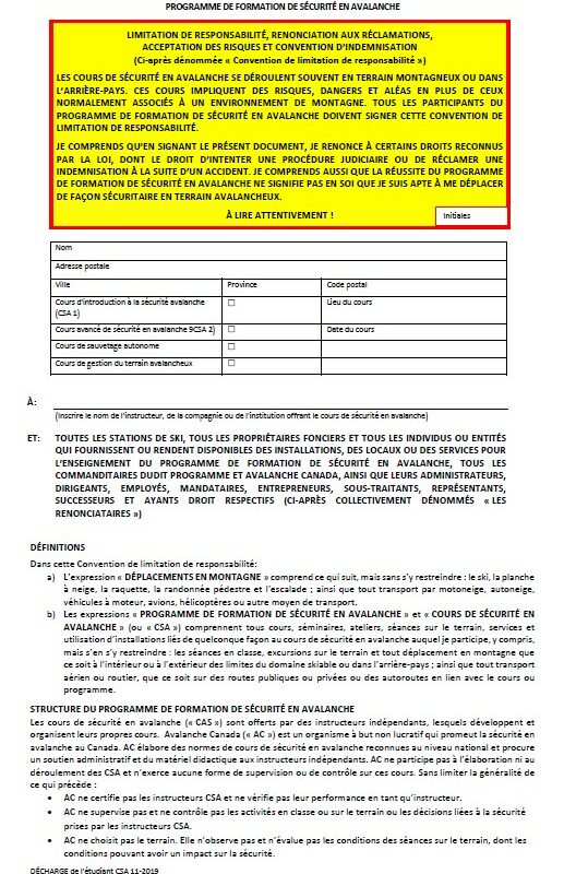Fournisseur - Waiver - EN