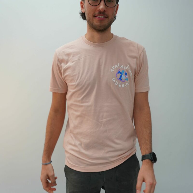 Unisex Bird T-shirt - Pale pink